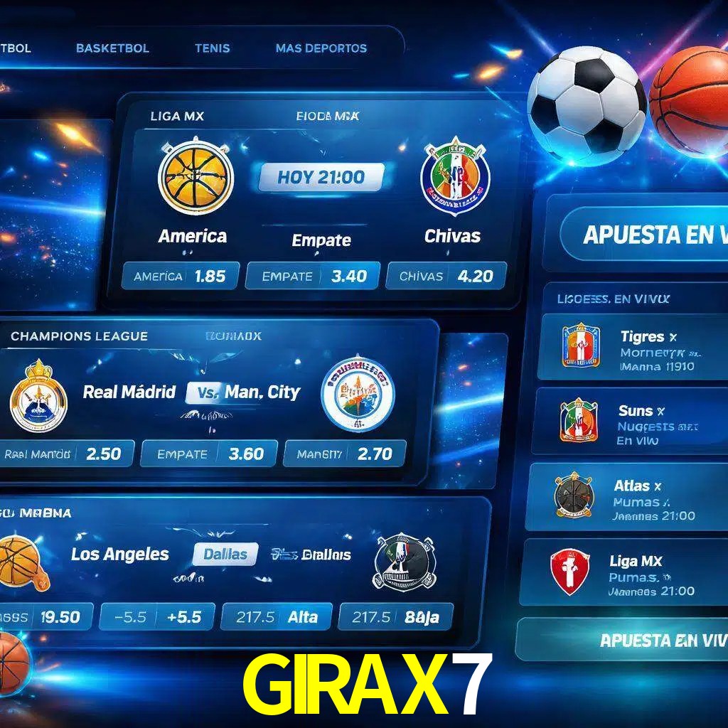 Mercados de apuestas deportivas GIRAX7 para jugadores en México